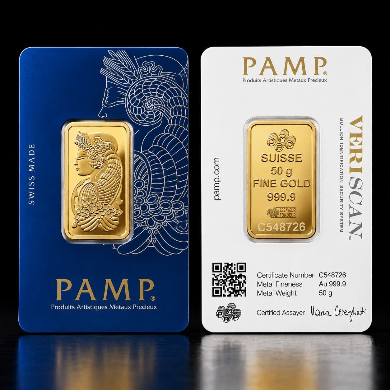 Gold bar, 50 g, 999.9 fine